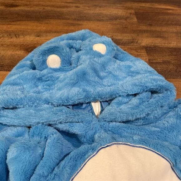 Care Bears Grumpy Bear Adult Costume Union Suit Blue Rain Cloud Size S Furry - Picture 5 of 11
